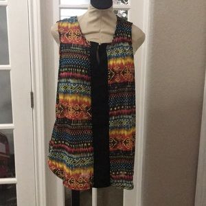 Plus size stretch mesh tee